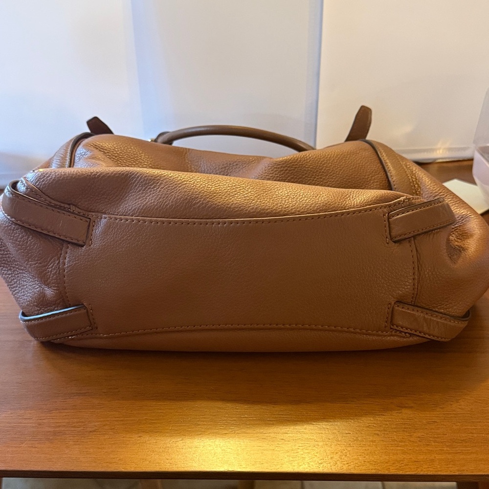 Michael Kors Bedford Belted large shoulder bag pebble brown plush leather - Picture 12 of 16